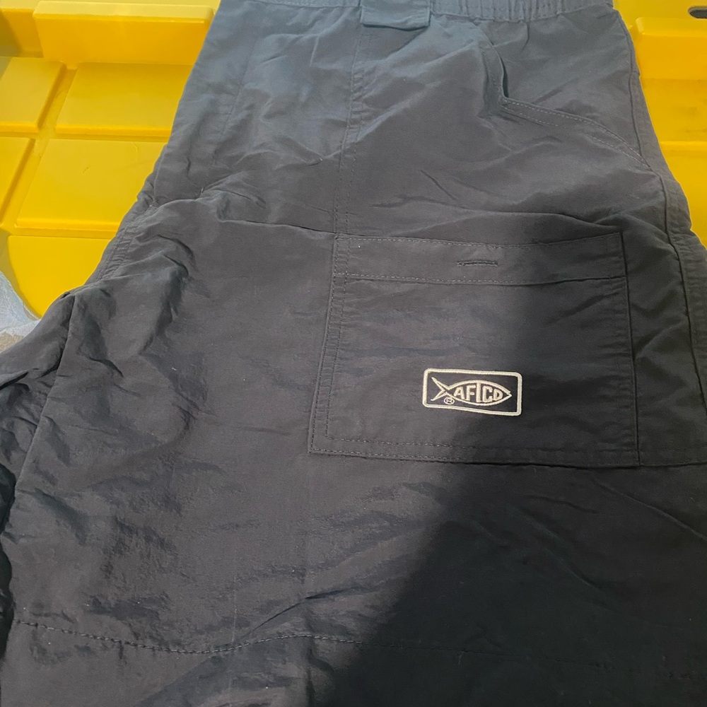 AFTCO Black Fishing Shorts Size 38